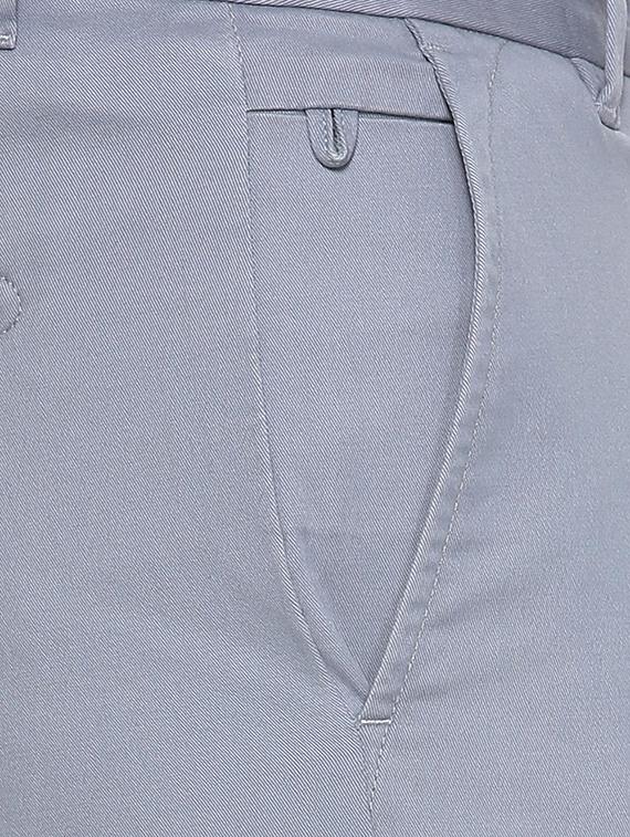 grey cotton blend chinos casual trouser - 15417466 - Zoom Image - 4