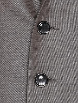 brown cotton blend casual blazer - 15417702 - Standard Image - 4