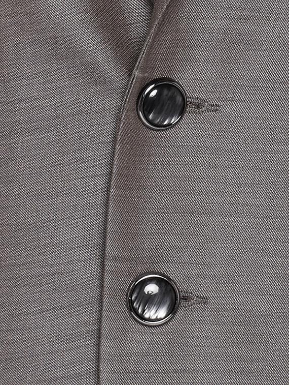 brown cotton blend casual blazer - 15417702 - Zoom Image - 4