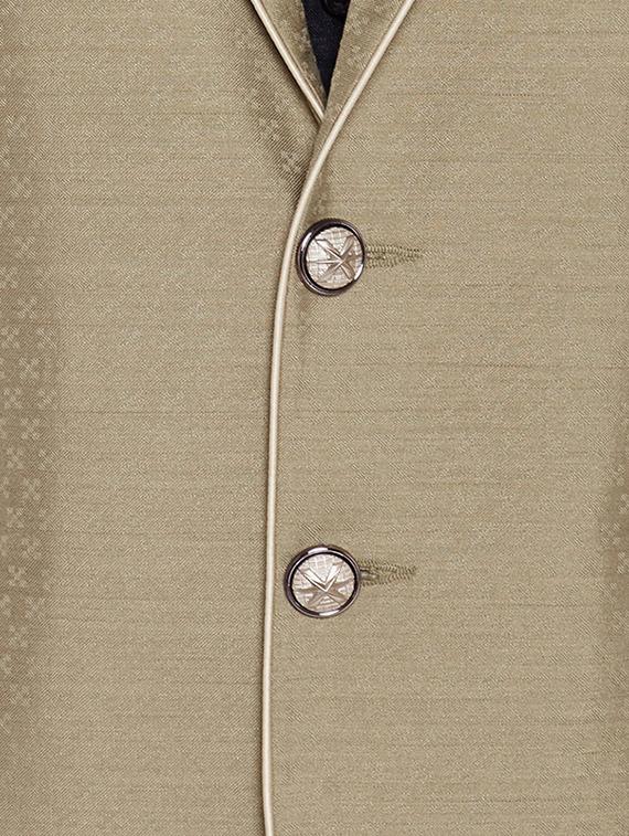 beige cotton blend casual blazer - 15417715 - Zoom Image - 4