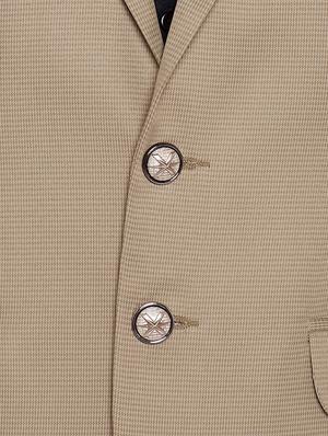beige cotton blend casual blazer - 15417722 - Standard Image - 4