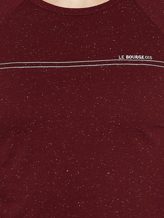 maroon cotton raglan t-shirt - 15417864 - Zoom Image - 4