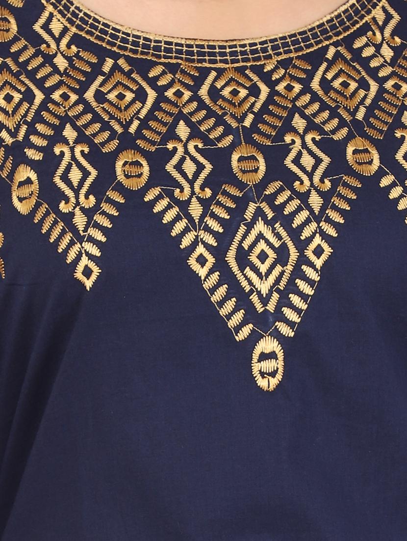 straight Embroidered kurta - 15418143 - Zoom Image - 4