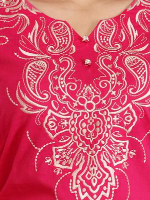 straight Embroidered kurta - 15418146 - Standard Image - 4