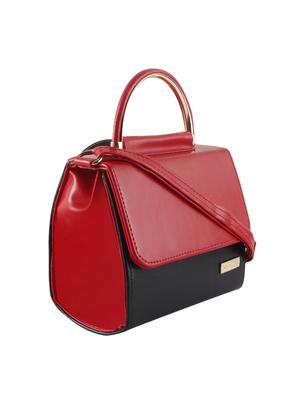 red leatherette (pu) regular sling bag - 15418173 - Standard Image - 4