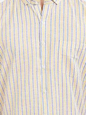 yellow cotton blend casual shirt - 15418300 - Standard Image - 4