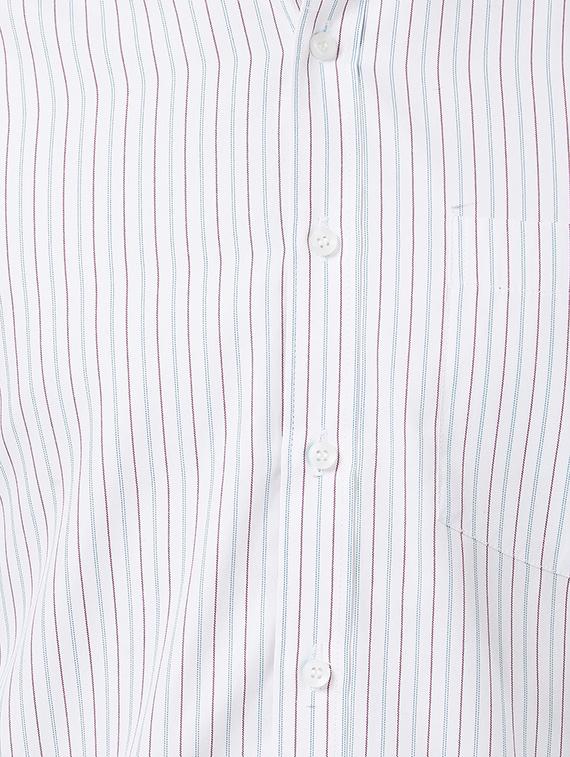 white cotton blend casual shirt - 15418311 - Zoom Image - 4