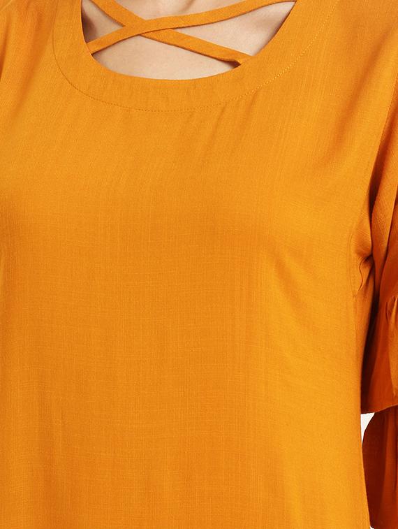 straight layered sleeves kurta - 15418414 - Zoom Image - 4