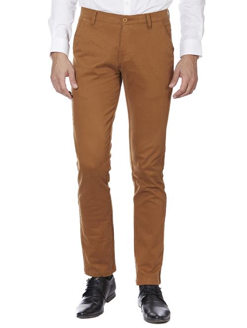 brown cotton chinos - 15418908 - Standard Image - 1