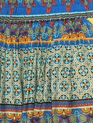 printed flared mini skirt - 15419119 - Standard Image - 4