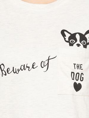 contrast raglan sleeved graphic tee - 15419163 - Standard Image - 4