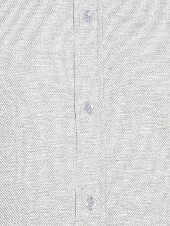 grey color block casual shirt - 15419455 - Zoom Image - 4