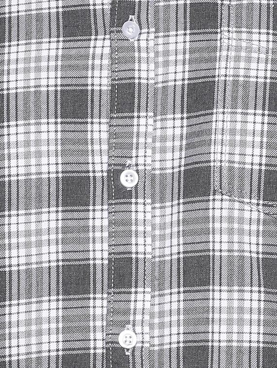 grey cotton casual shirt - 15419465 - Zoom Image - 4