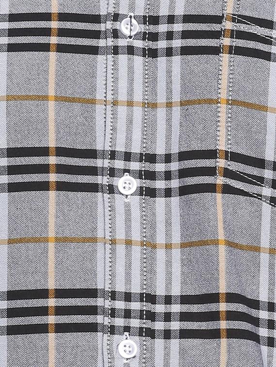 grey cotton casual shirt - 15419467 - Zoom Image - 4