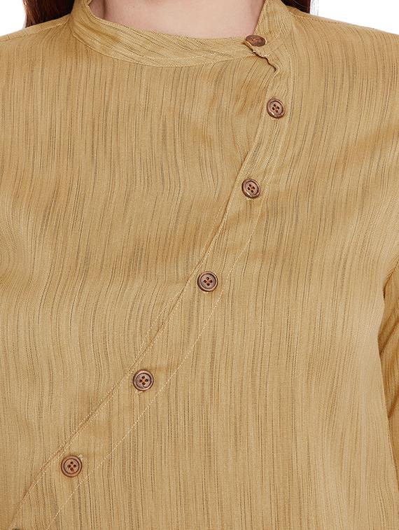 mandarin collar asymmetric tunic - 15419517 - Zoom Image - 4