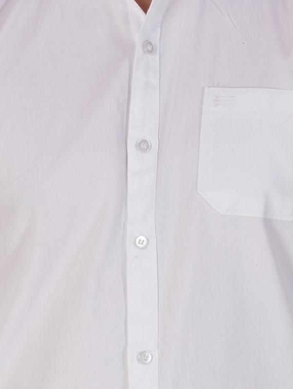 white cotton casual shirt - 15420393 - Zoom Image - 4
