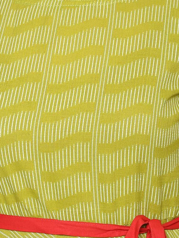 a-line printed kurta - 15420513 - Zoom Image - 4