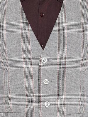 grey polyester waist coat - 15421636 - Standard Image - 4