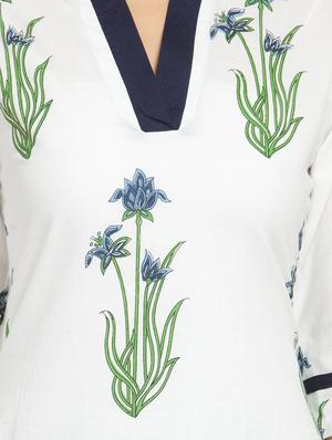 straight printed kurta - 15421761 - Standard Image - 4