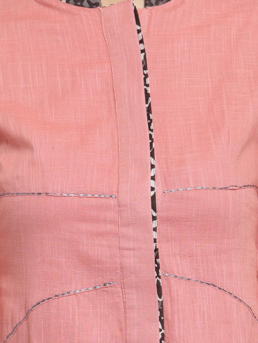 pink high-low kurta - 15421768 - Zoom Image - 4