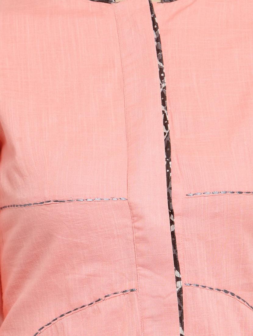 pink high-low kurta - 15421769 - Zoom Image - 4