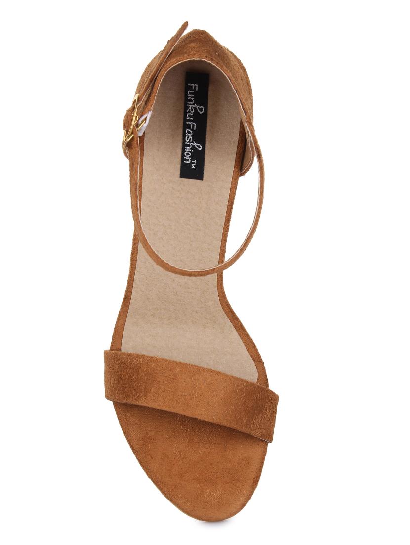 tan ankle strap sandals - 15425795 - Zoom Image - 4