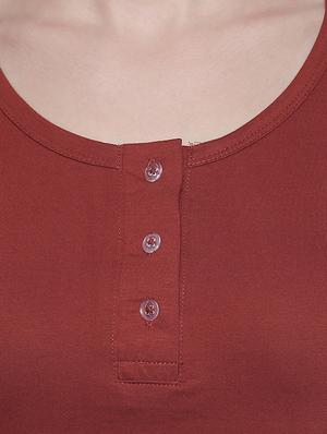 solid henley tee - 15425987 - Standard Image - 4