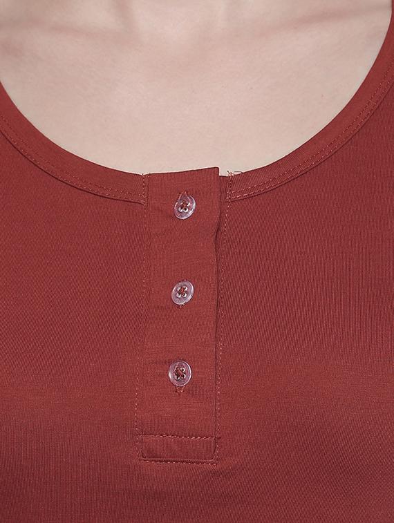 solid henley tee - 15425987 - Zoom Image - 4