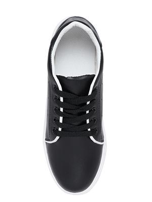 black lace-up sneakers - 15425999 - Standard Image - 4
