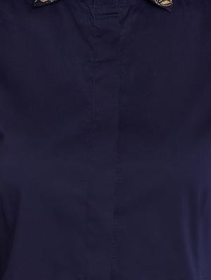 Zari Work Slim Fit Collar Shirt - 15427056 - Standard Image - 4