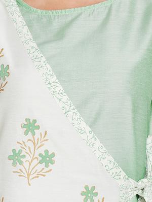 Layered printed kurta - 15427086 - Standard Image - 4