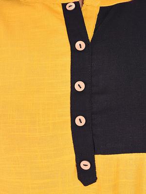 straight color block kurta - 15427479 - Standard Image - 4