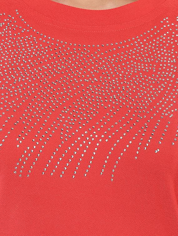 side tie up embellished top - 15427935 - Zoom Image - 4