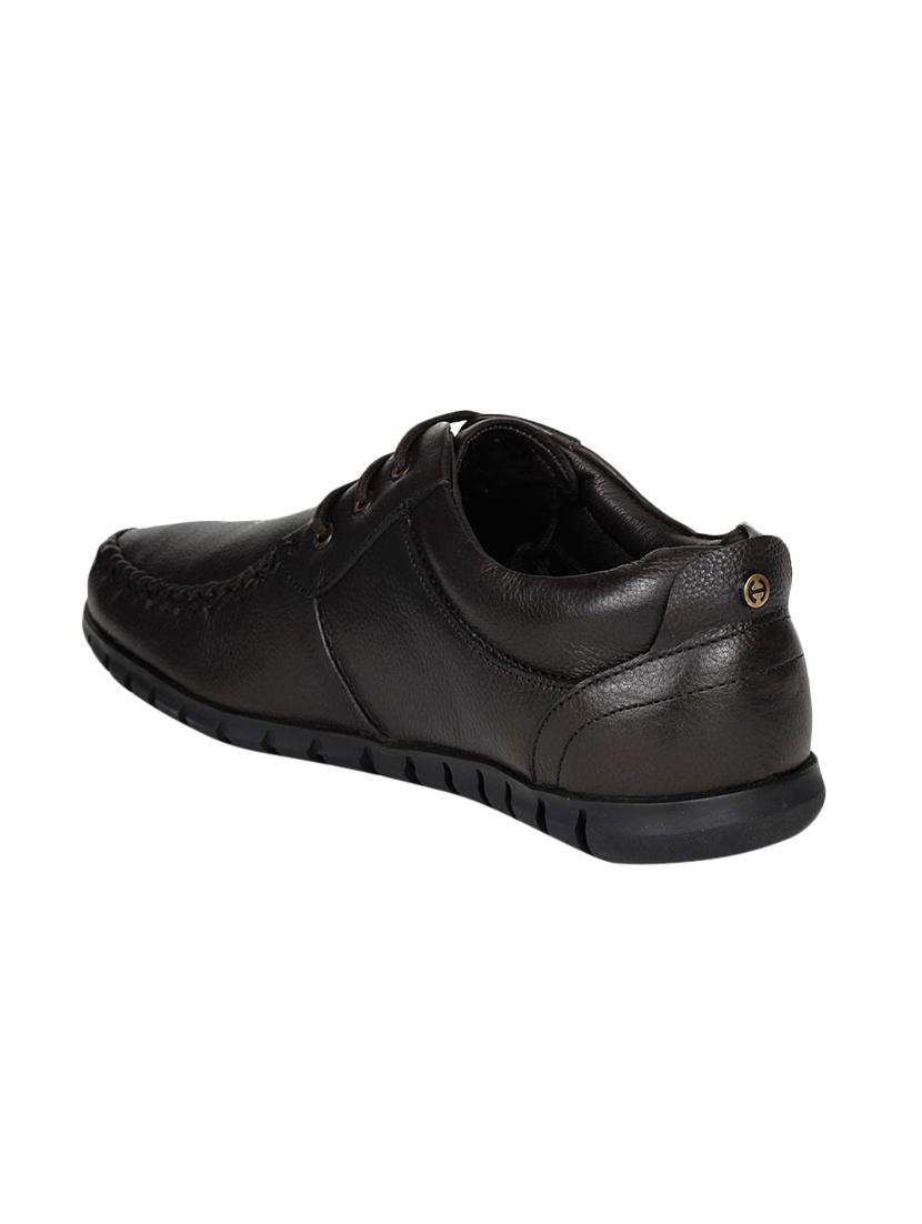 brown Leather formal slip ons - 15428063 - Zoom Image - 4