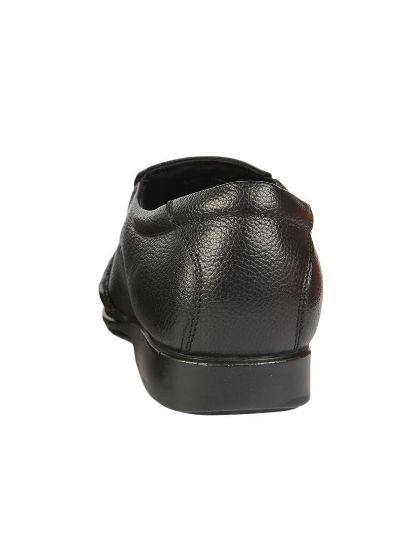 black Leather formal slip ons - 15428069 - Zoom Image - 4