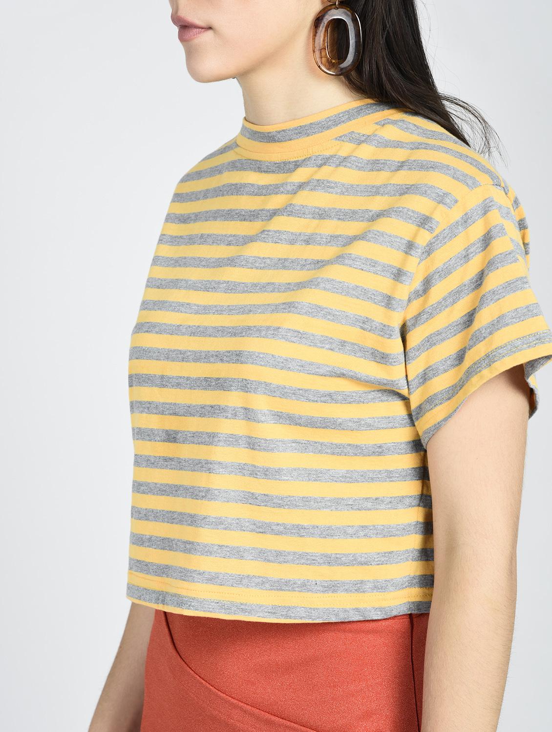 bow tie split back crop top - 15428269 - Zoom Image - 4