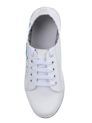 white lace-up sneakers - 15428545 - Standard Image - 4