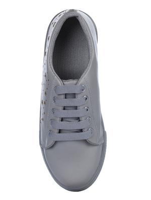 grey lace-up sneakers - 15428547 - Standard Image - 4