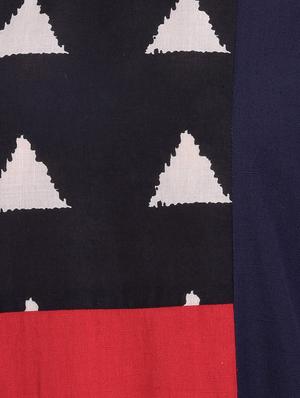 straight color block kurta - 15429133 - Standard Image - 4