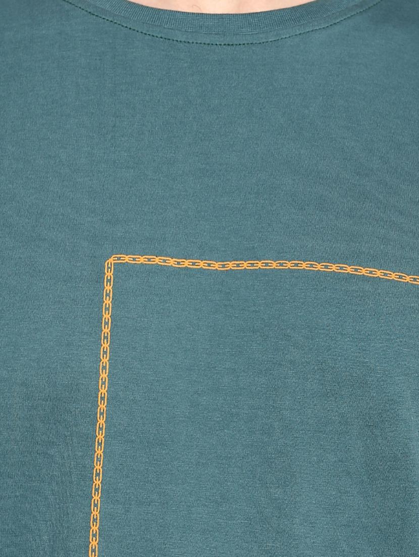 blue cotton t-shirt - 15429686 - Zoom Image - 4