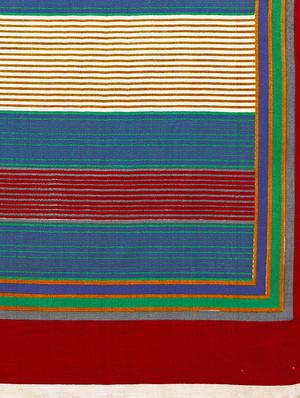 striped pallu kalamkari printed saree with blouse - 15431060 - Standard Image - 4