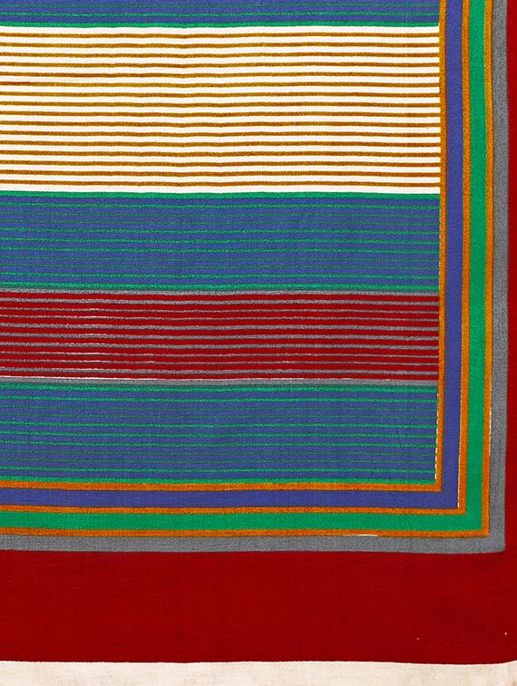striped pallu kalamkari printed saree with blouse - 15431060 - Zoom Image - 4