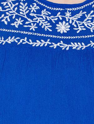 embroidered tie up back maternity dress - 15431224 - Standard Image - 4