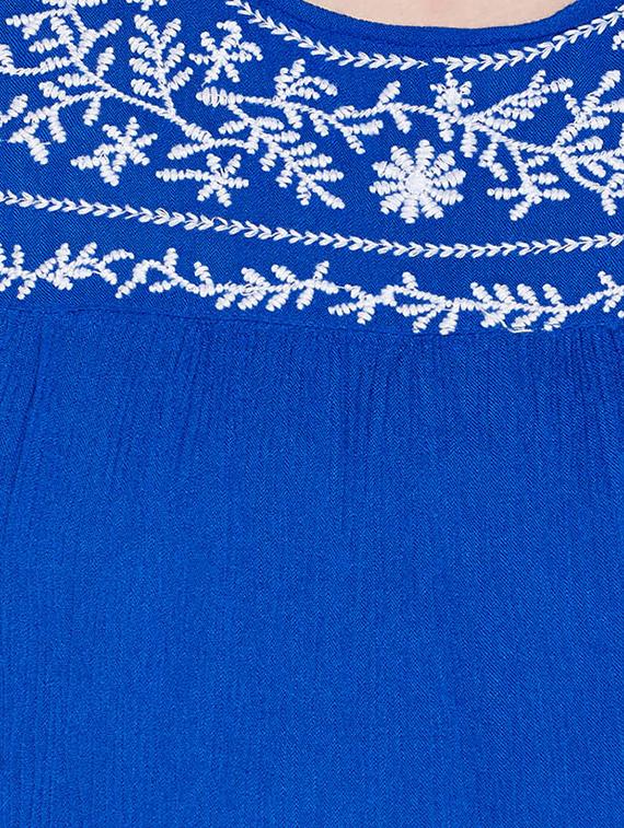 embroidered tie up back maternity dress - 15431224 - Zoom Image - 4