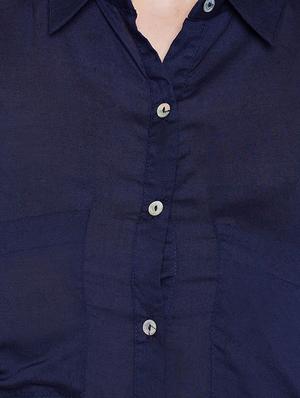 Embroidered back shirt tunic - 15431241 - Standard Image - 4