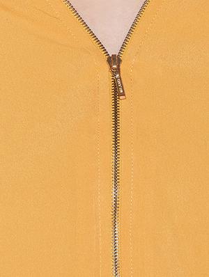 Zip up neck high low tunic - 15431277 - Standard Image - 4