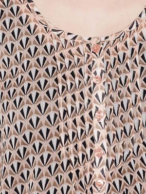 Printed sheer top - 15431345 - Standard Image - 4