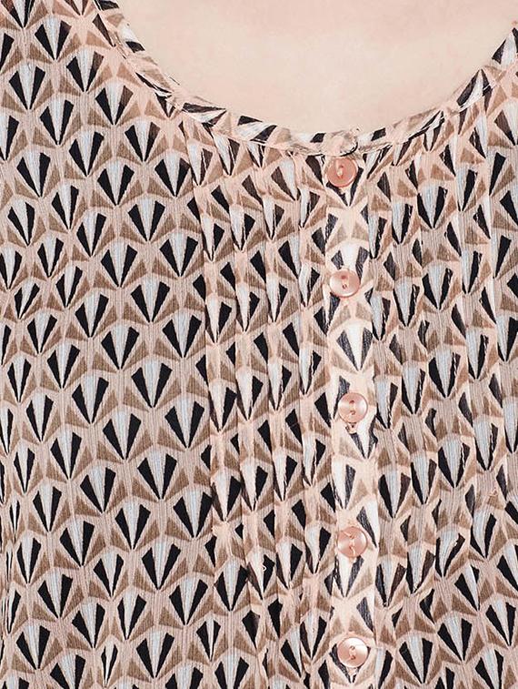 Printed sheer top - 15431345 - Zoom Image - 4