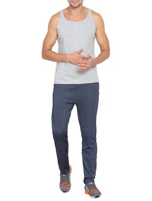 blue polyester full length track pant - 15431415 - Standard Image - 4