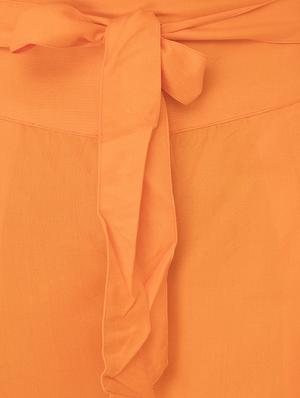 tie-knot belt pleated palazzo - 15432402 - Standard Image - 4